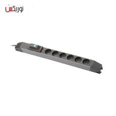چند راهی برق 6 خانه با فیوز مینیاتوری 1.8 متری پارت الکتریک - 