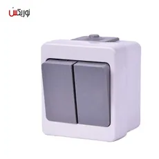  کلید دو پل پارت الکتریک مدل بارانی روکار  - Part electrical outlet