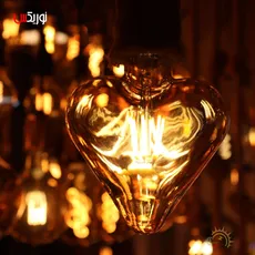 لامپ ادیسونی 4 وات مدل قلب پایه E27 - edison