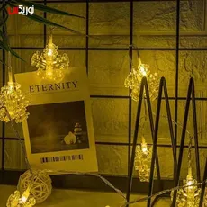 ریسه ال ای دی طرح برف مدل گیره ای به طول 4 متر - Snow thread LED design, clamp model, 4 meters long