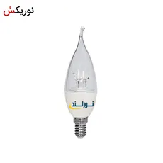 لامپ ال ای دی اشکی 7 وات نورلند - transparent candle lamp 