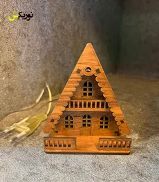 چراغ خواب کلبه چوبی