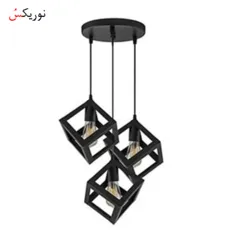 لوستر مدرن سه شعله مکعبی کد 118