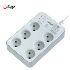 محافظ 6 خانه فروزش با کابل 1.8 متری - 