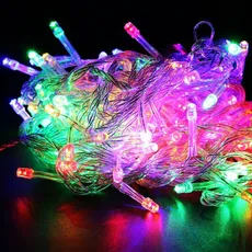 ریسه سوزنی مولتی 10 متری LED تزئینی ریموت دار 8 حالته - 