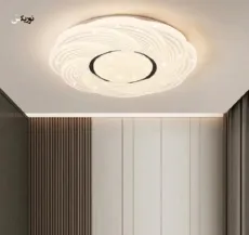 لوستر سقفی مدرن 4 حالته 58 وات ریموت دار مدل 8010 طرح گل - lux chandelier - lux ceiling light 58W