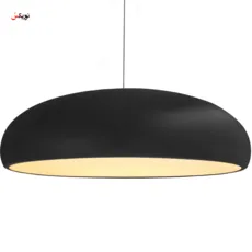 چراغ آویز مدرن طلق دار مشکی سه لامپه - Lux Black pendant light