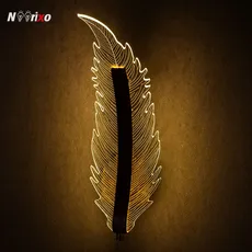 چراغ دیواری مدرن دکوراتیو طرح پر کد 123GD