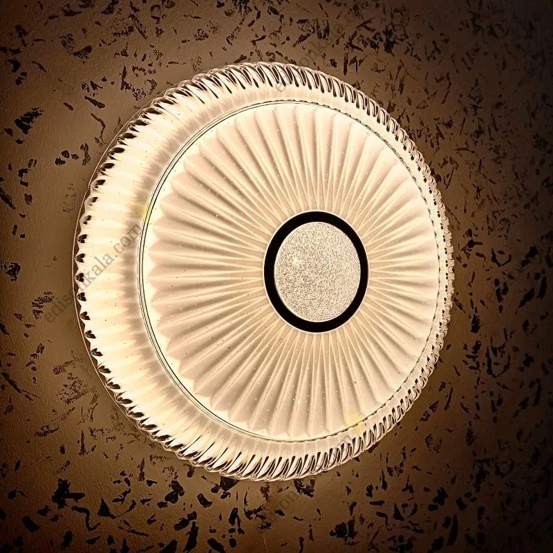 چراغ سقفی مودی مدل IR-MD6136R-A طرح نیلوفری ۳۶ وات